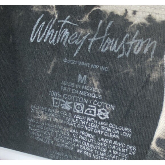 Whitney Houston Tee Shirt Tie Dyed Iconic I will Always Love You Medium - Picture 3 of 4